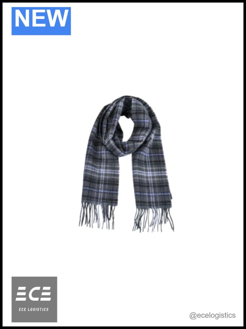 100% Lambswool Tartan Plaid Scottish Scarf Made in Scotland